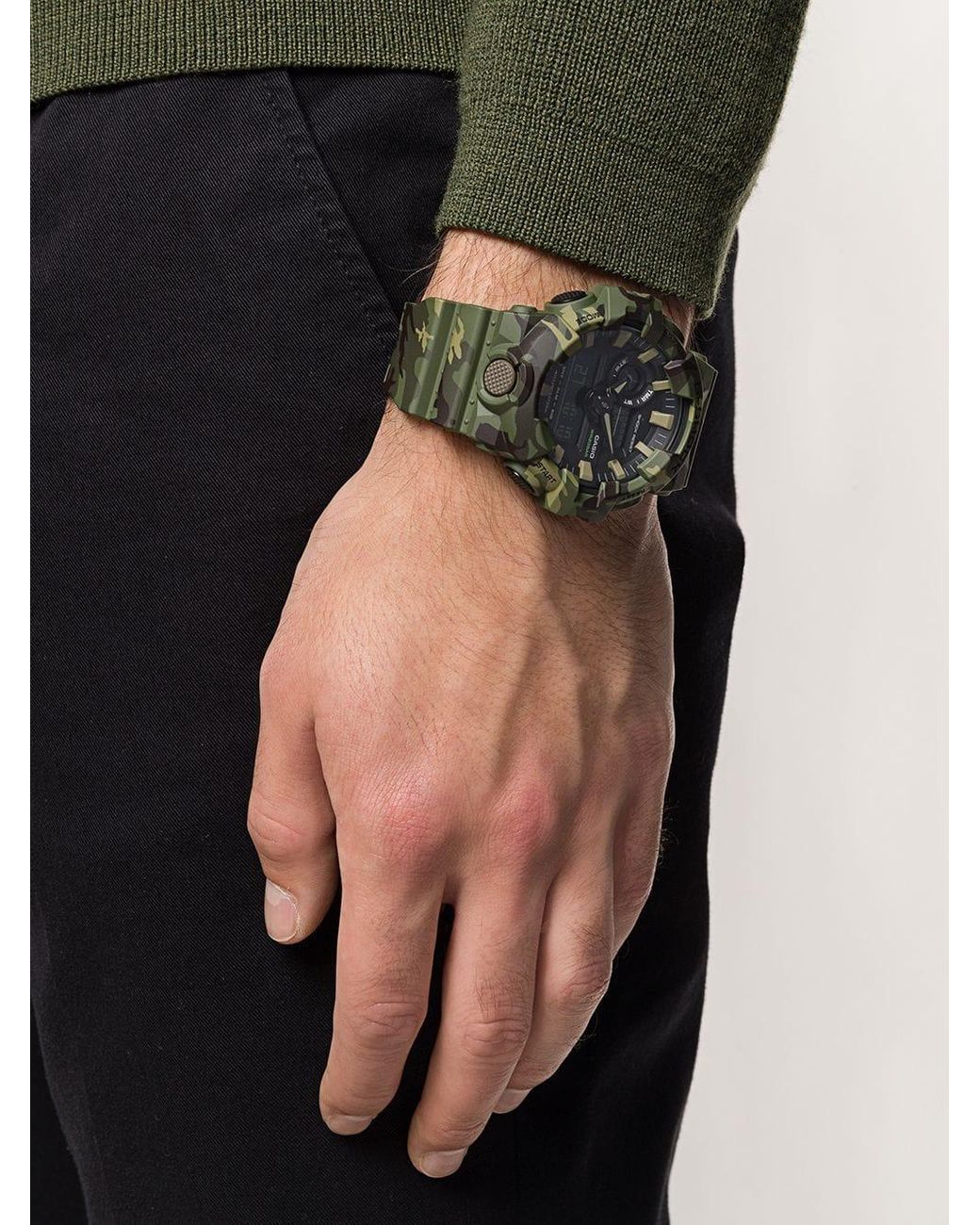 G-Shock Casio X Camouflage Horloge in Groen voor heren | Lyst NL