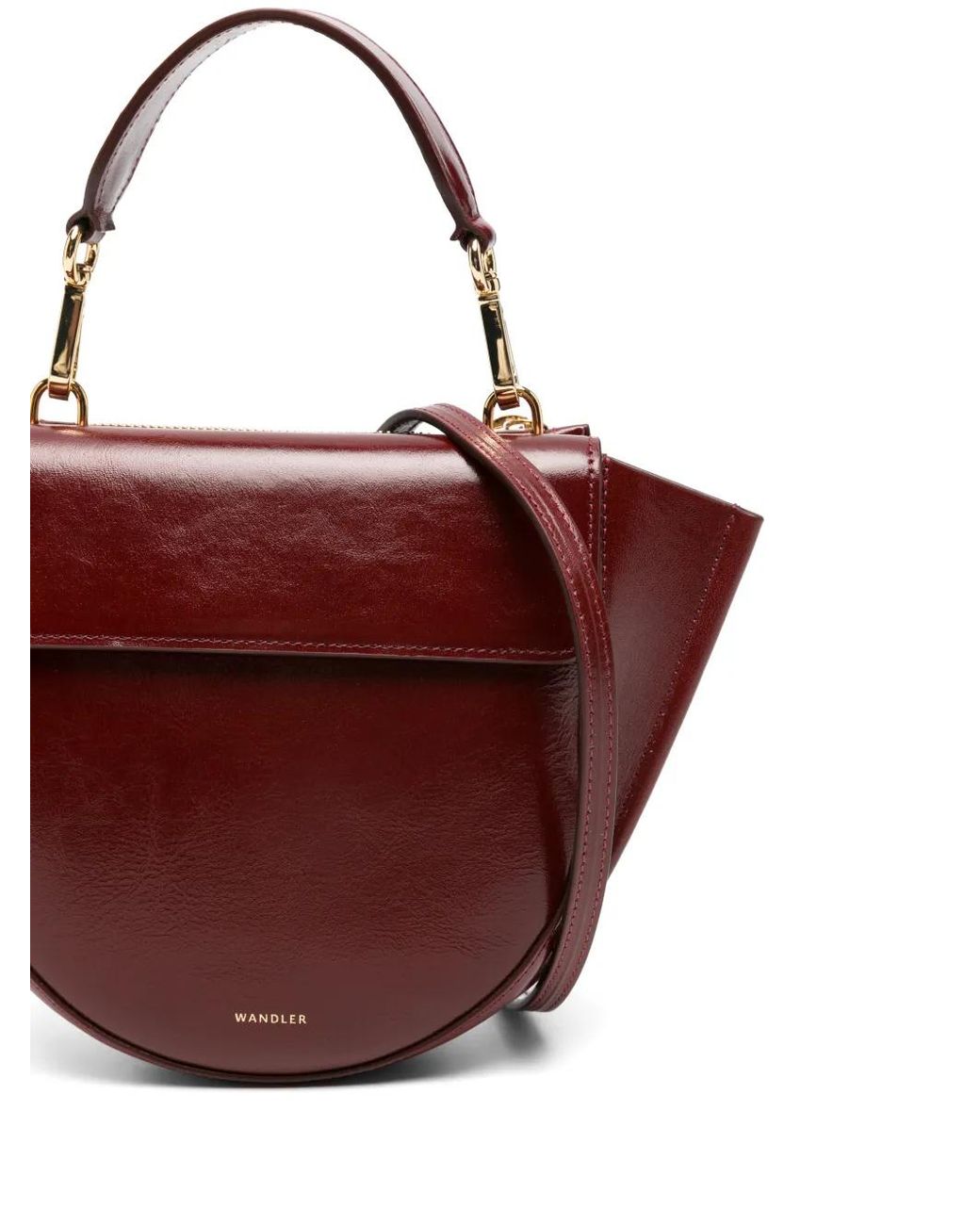 Wandler Red Mini Sac À Main Hortensia En Cuir