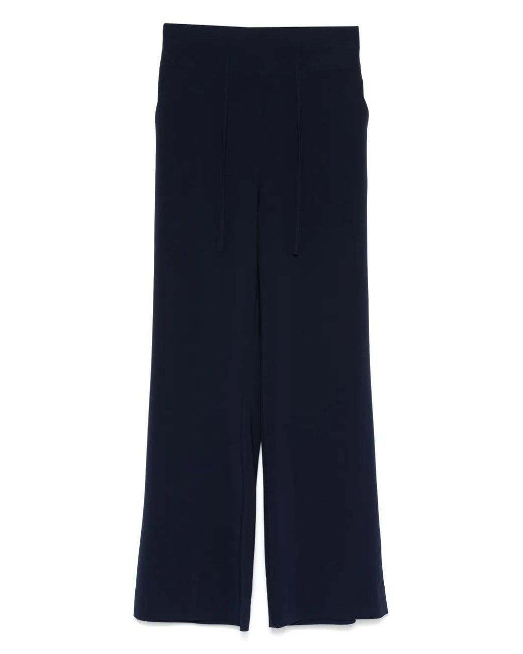 D.exterior Blue High-Waisted Trousers