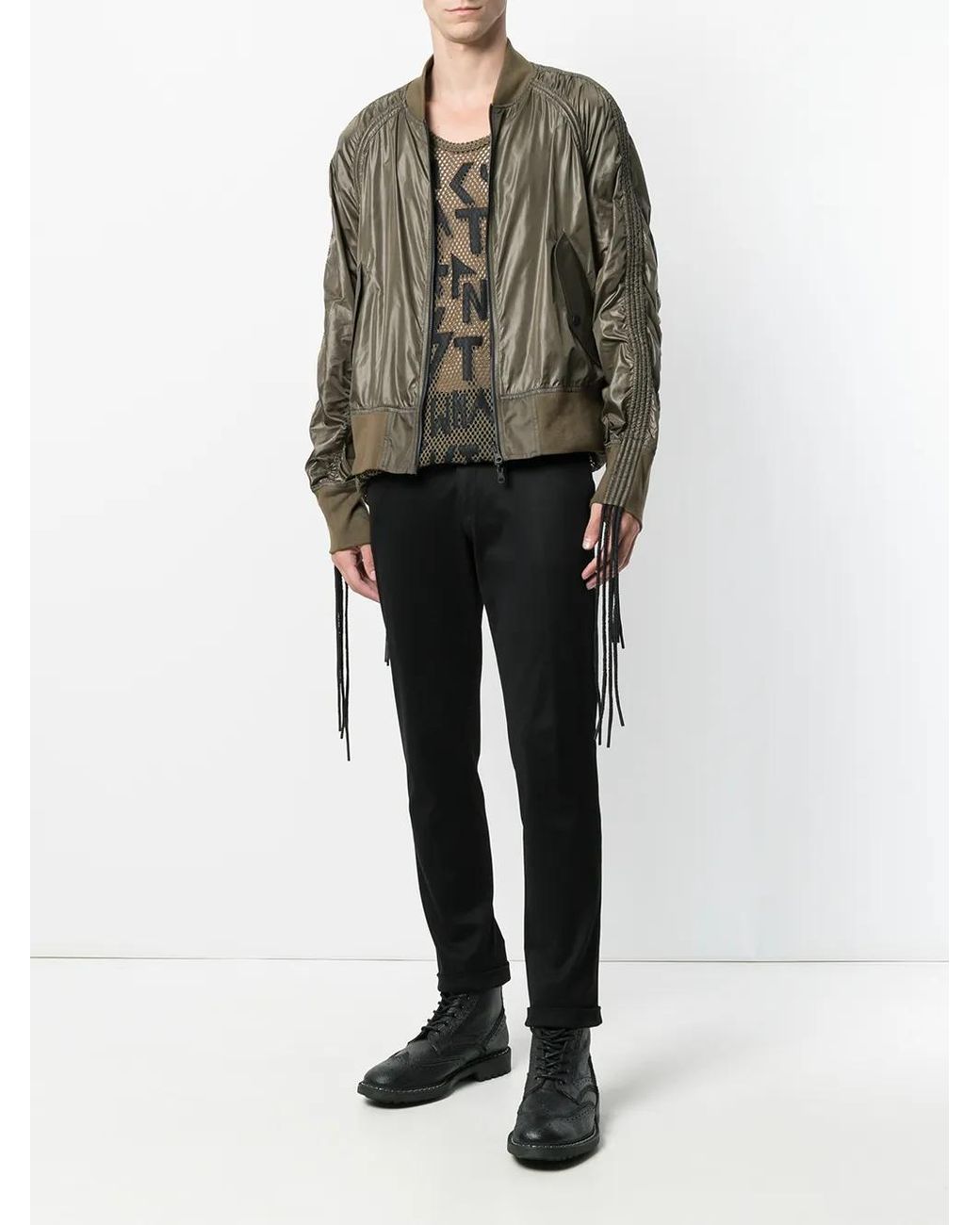 KTZ Green Corded Bomber Jacket