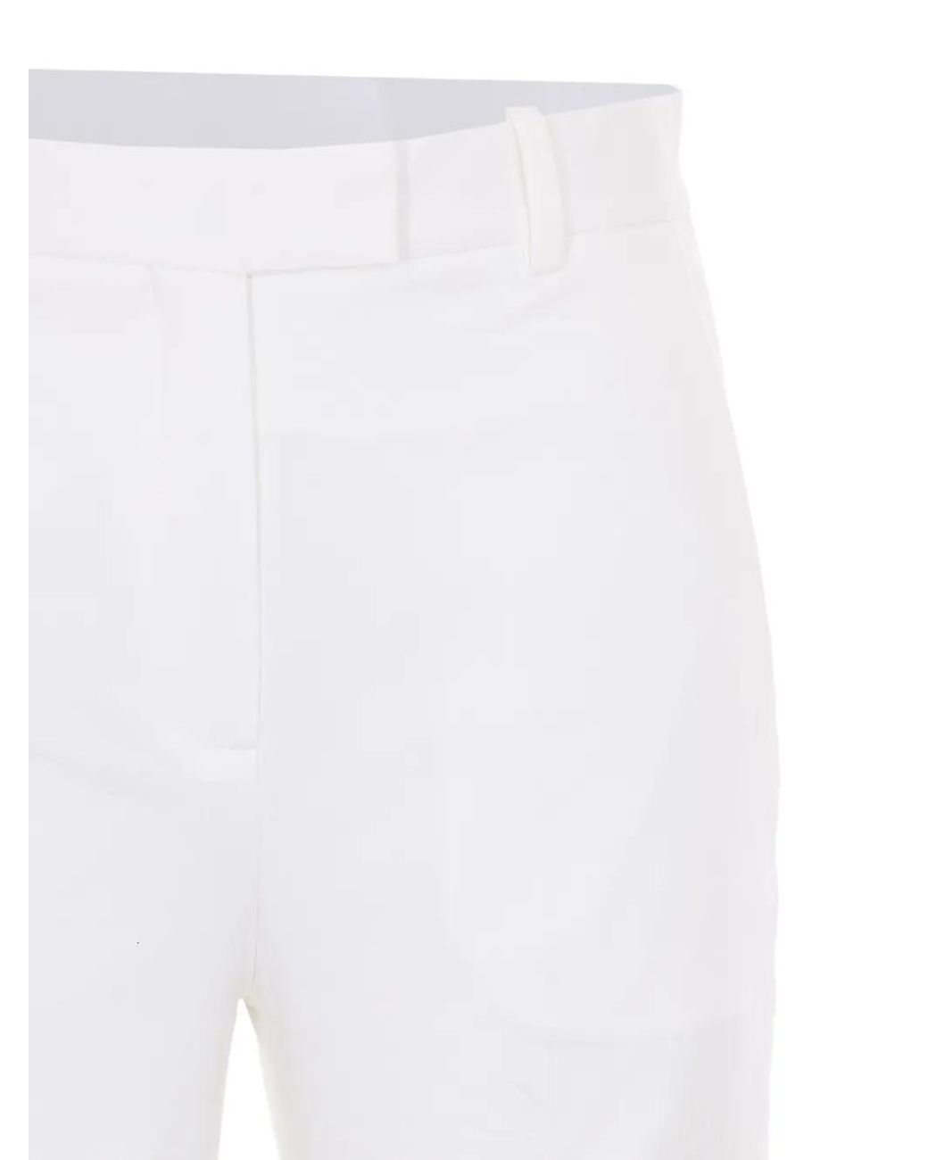 Circolo 1901 White Zip Pocket Trousers