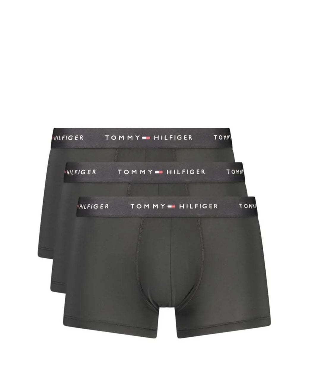 Tommy Hilfiger Gray Logo-Waistband Pack Of Three Boxers (Set Of Three) for men