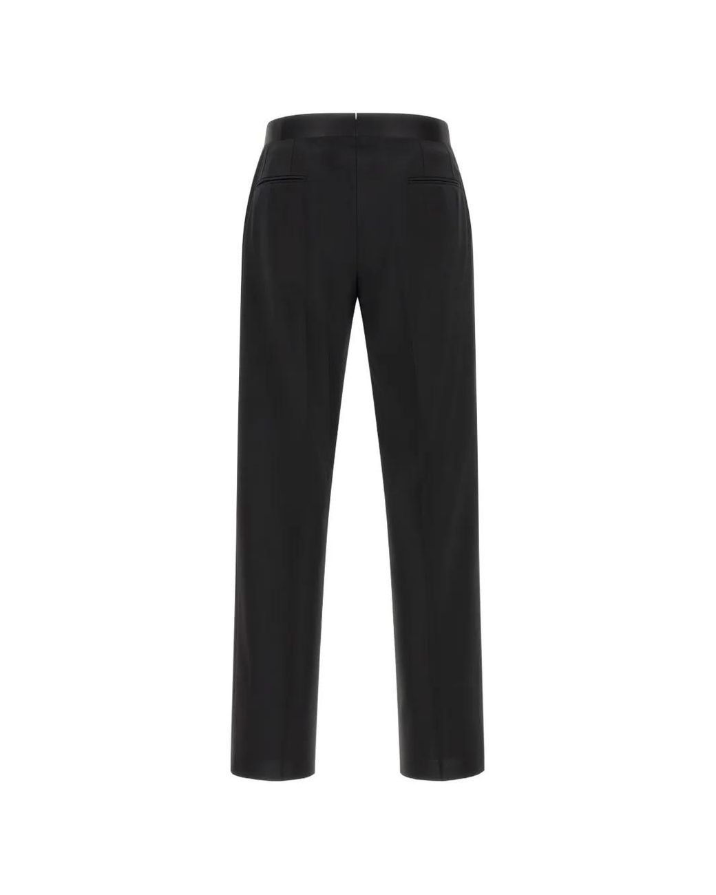 Lardini Black Double-Breasted Satin-Trim Suit for men