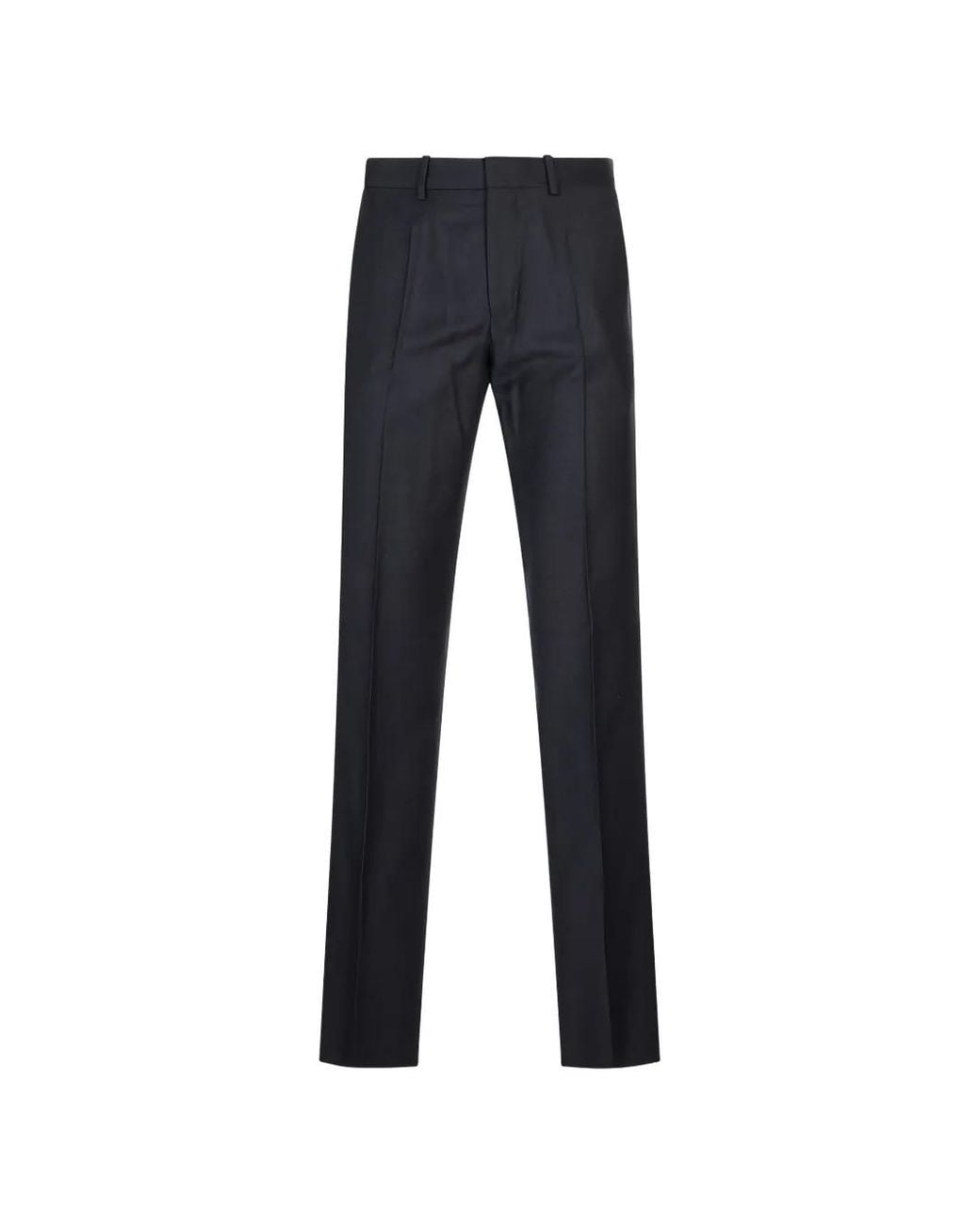 Agnona Blue Pressed-Crease Tailored Trousers for men