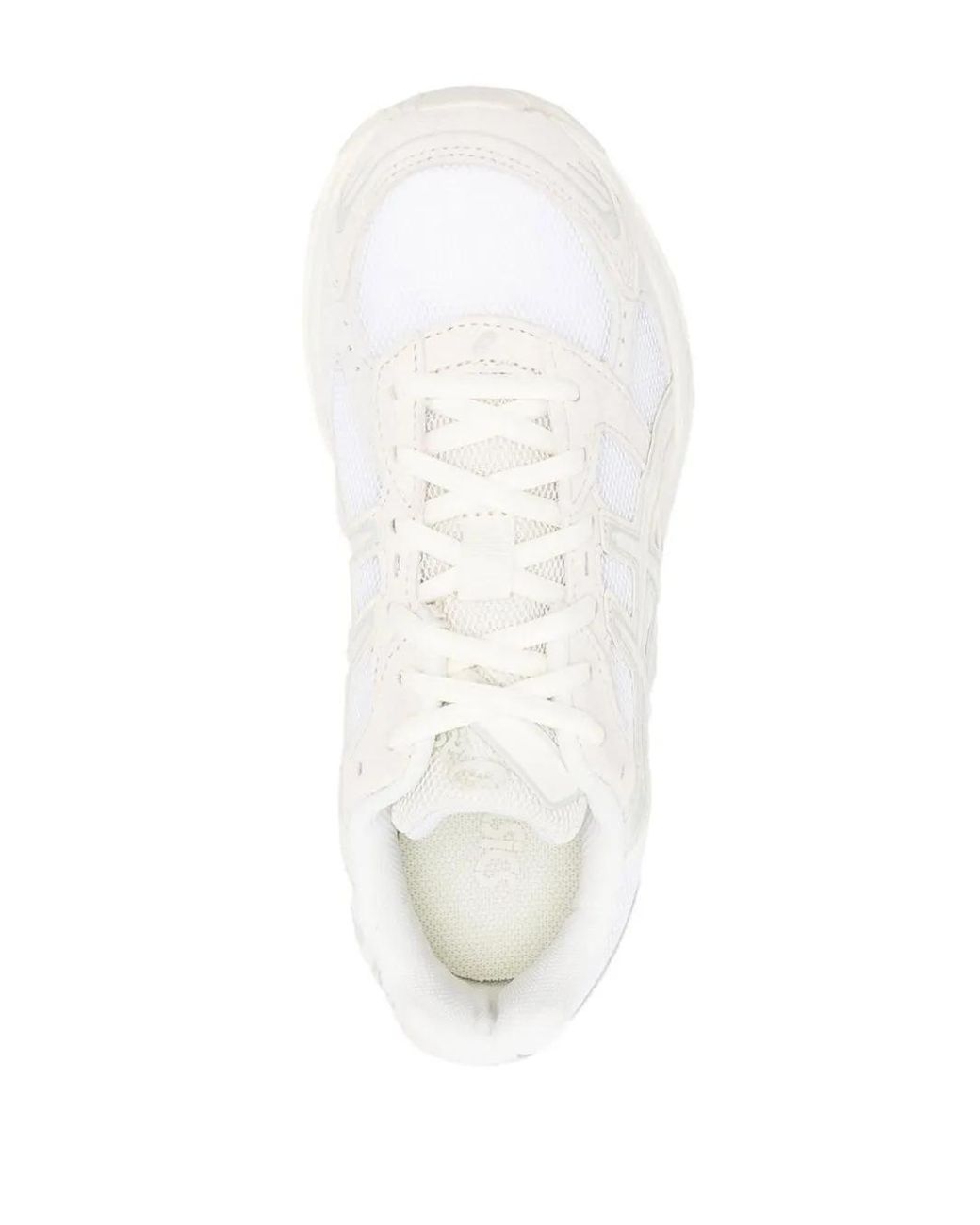 Asics White Gel Panelled Low-Top Sneakers