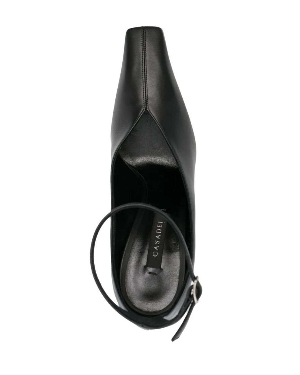 Casadei Black Geraldine 110Mm Square-Toe Pumps