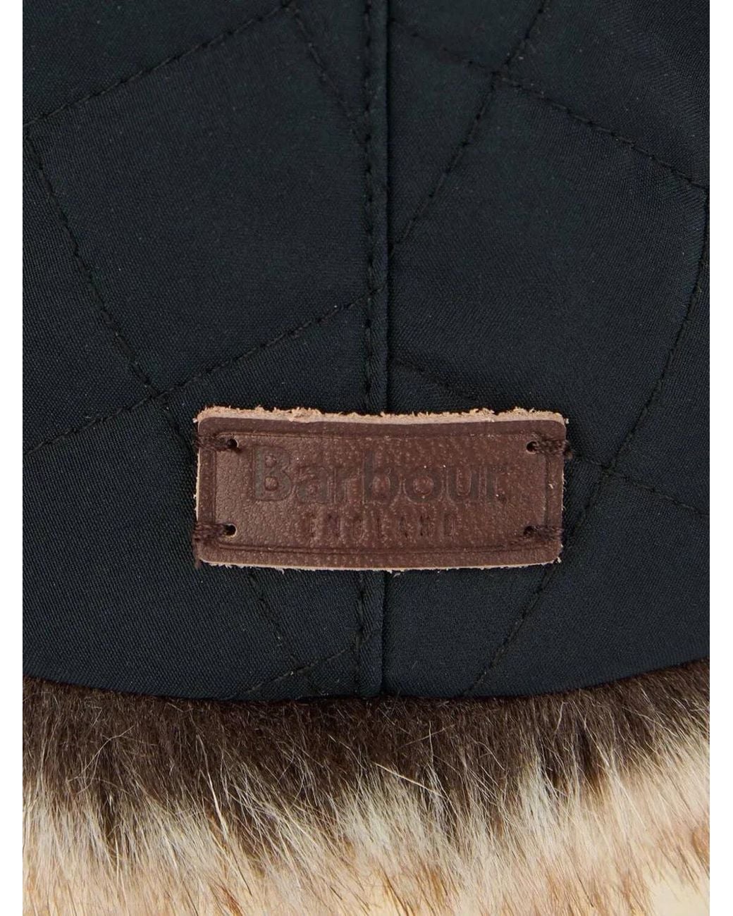 Barbour Black Cleadon Trapper Hat for men