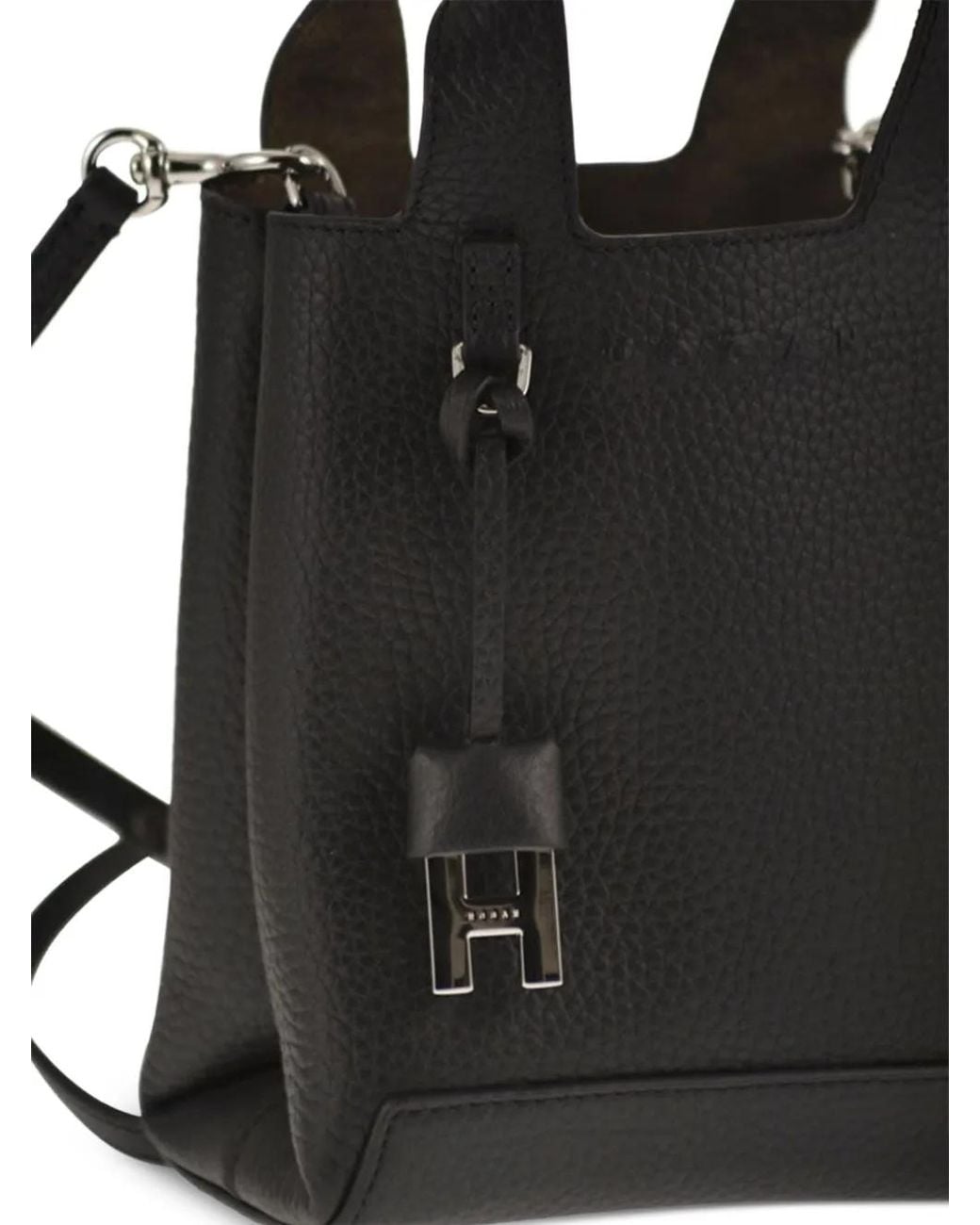 Hogan Black Mini Leather Tote