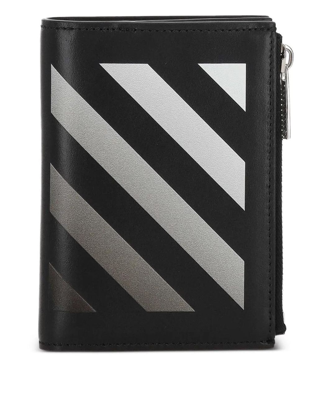 Off-White c/o Virgil Abloh Black Diag-Stripe-Print Wallet