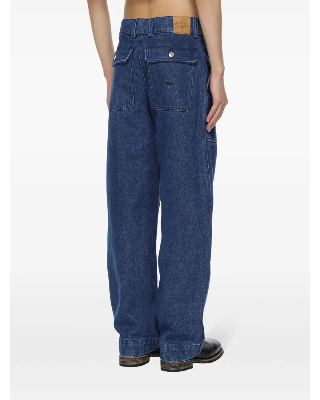 Maison Kitsuné Blue Workwear Jeans for men
