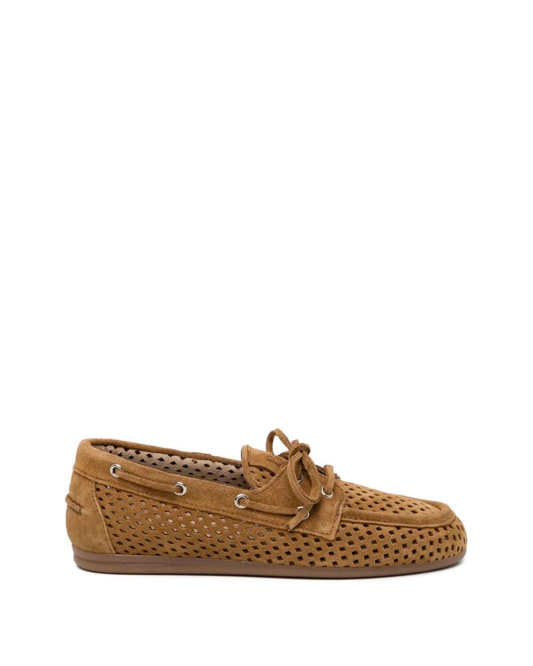 POSA Brown Perforated Loafers