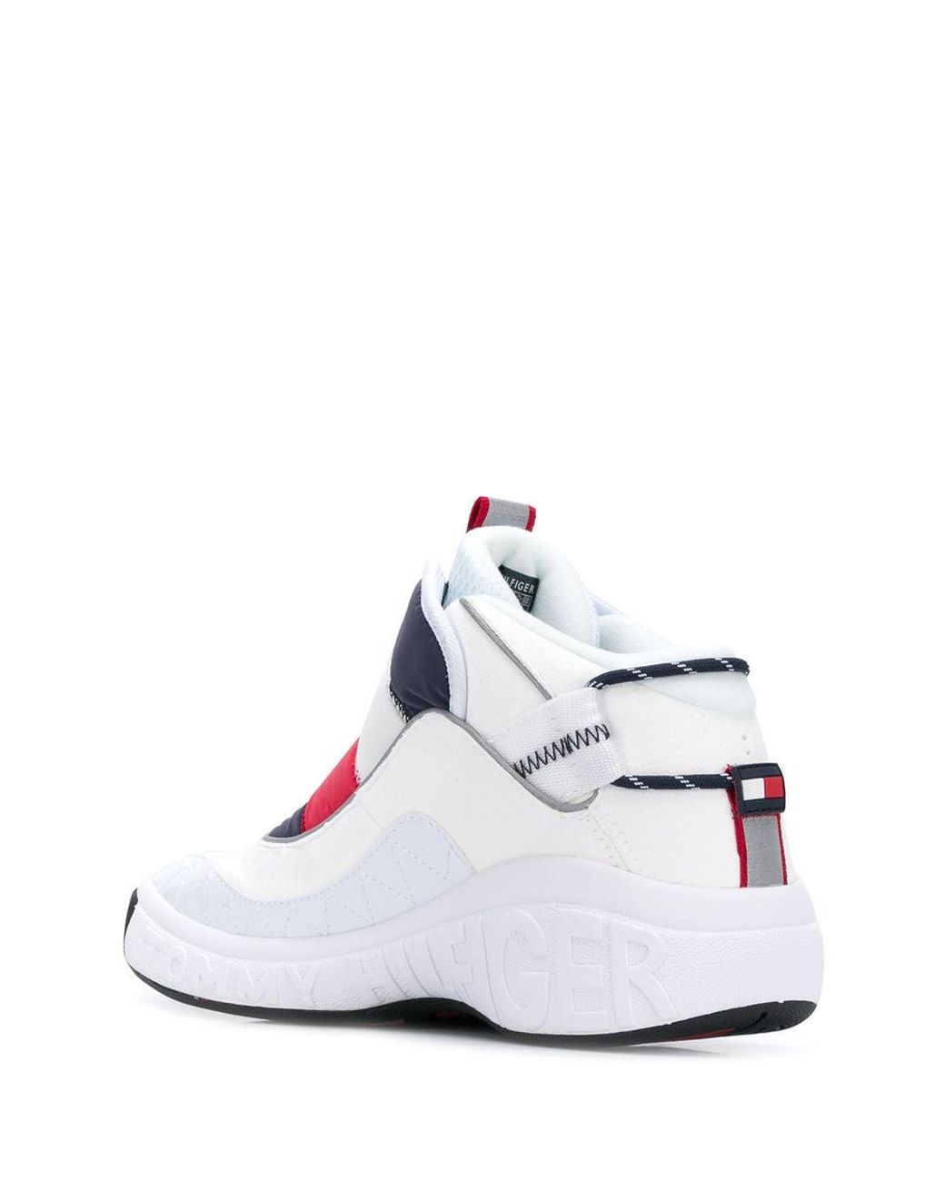 Bekræftelse uærlig Tilskud Tommy Hilfiger Heritage Padded Zip-up Sneakers in White | Lyst