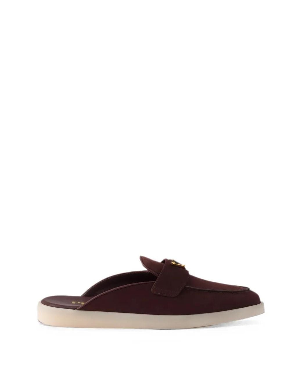 Prada Brown Nubuck Mules