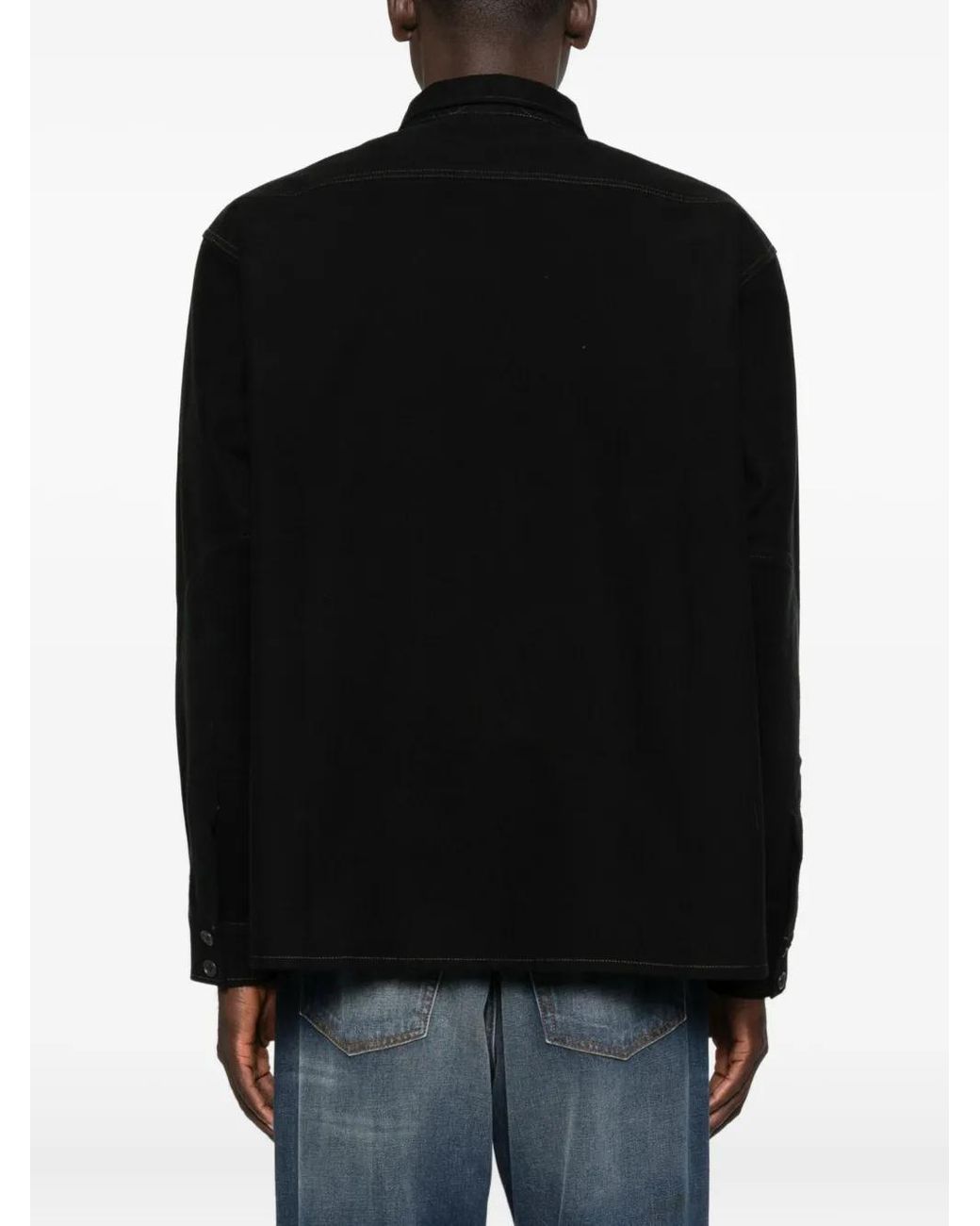 Chimala Black Point-Collar Shirt for men