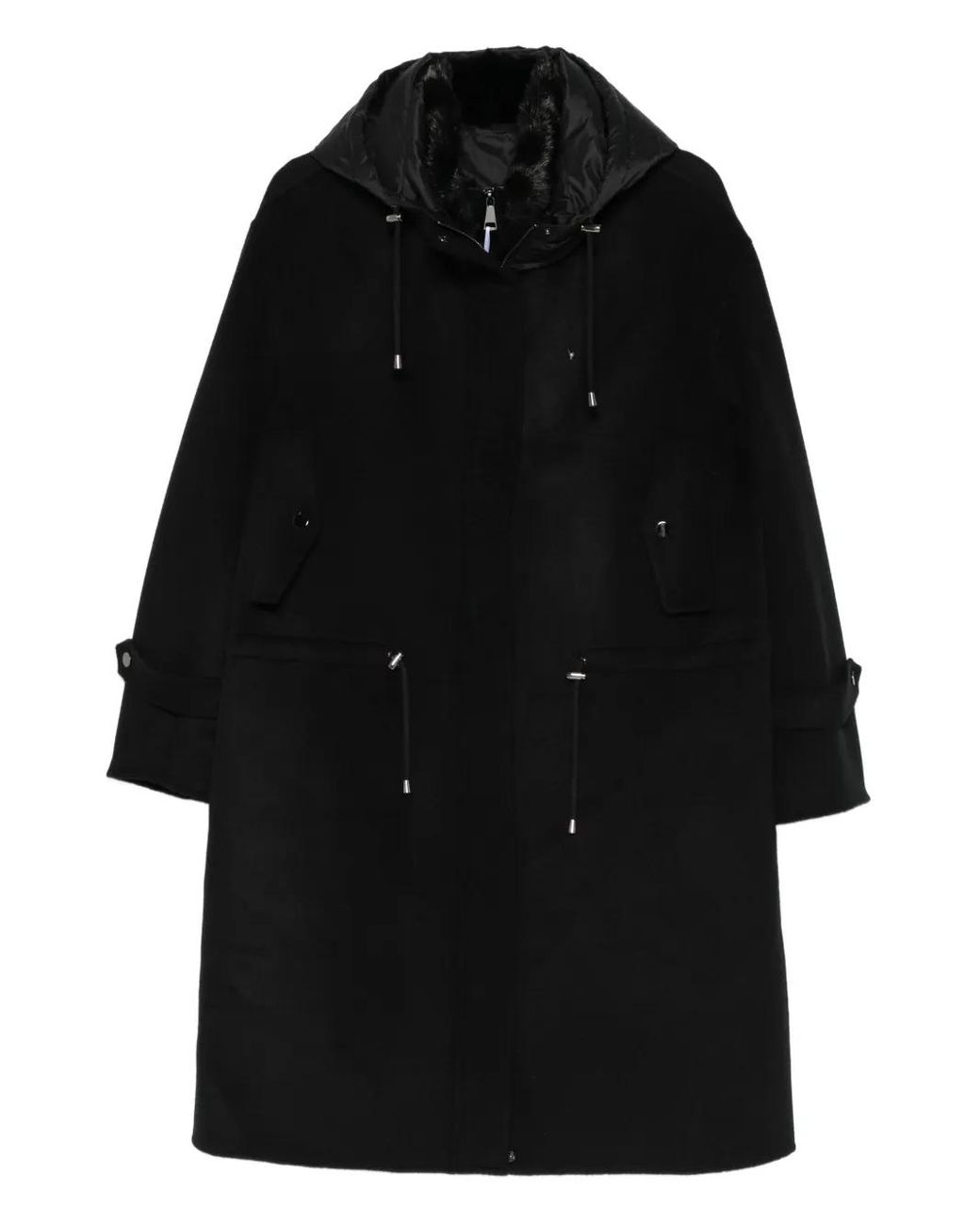 Liska Black Cashmere Coat