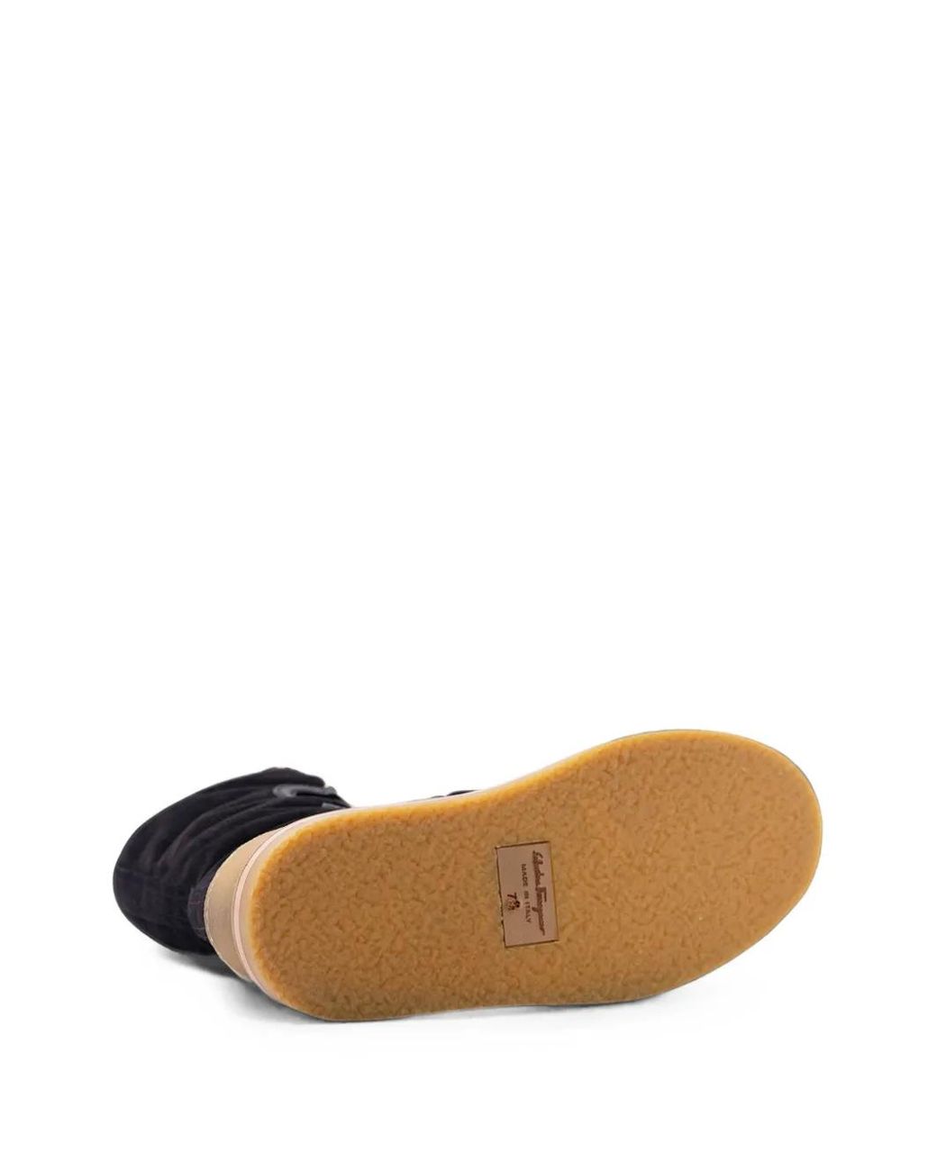 Ferragamo Black Bottines À Bout Rond
