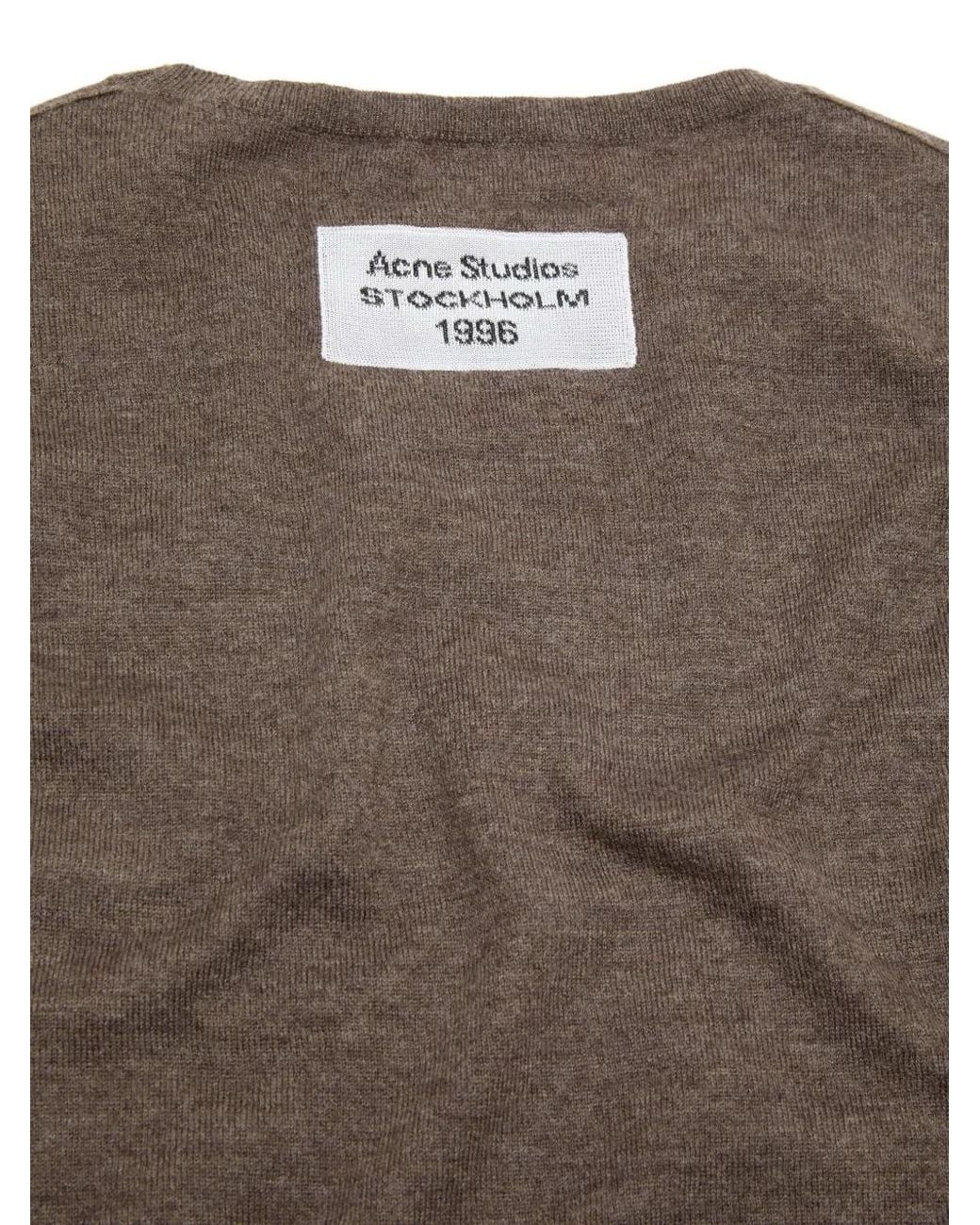 Acne Klassischer Kaschmirpullover in Brown für Herren