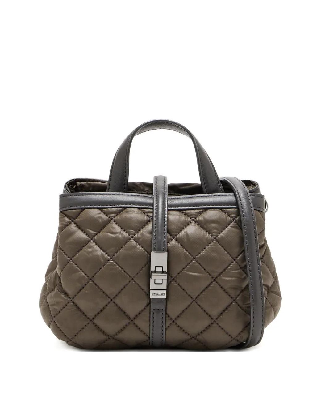 MZ Wallace Black Mini Astor Quilted Tote Bag