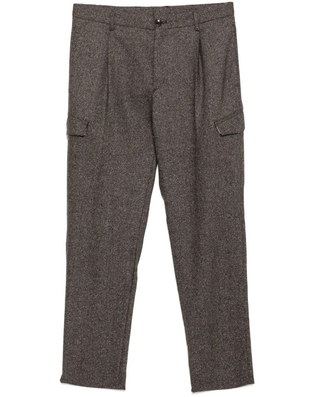 Tagliatore Gray Tapered Pants for men