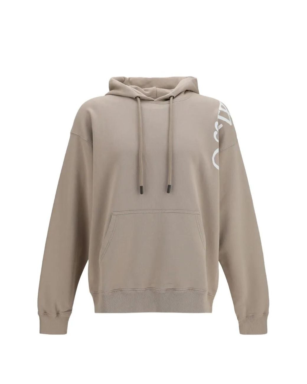 Off-White c/o Virgil Abloh Gray Vertical Bookish Skate Logo-Print Drawstring Hoodie for men