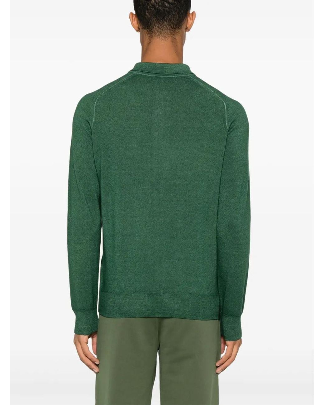 Etro Green Pegaso Motif Cardigan for men
