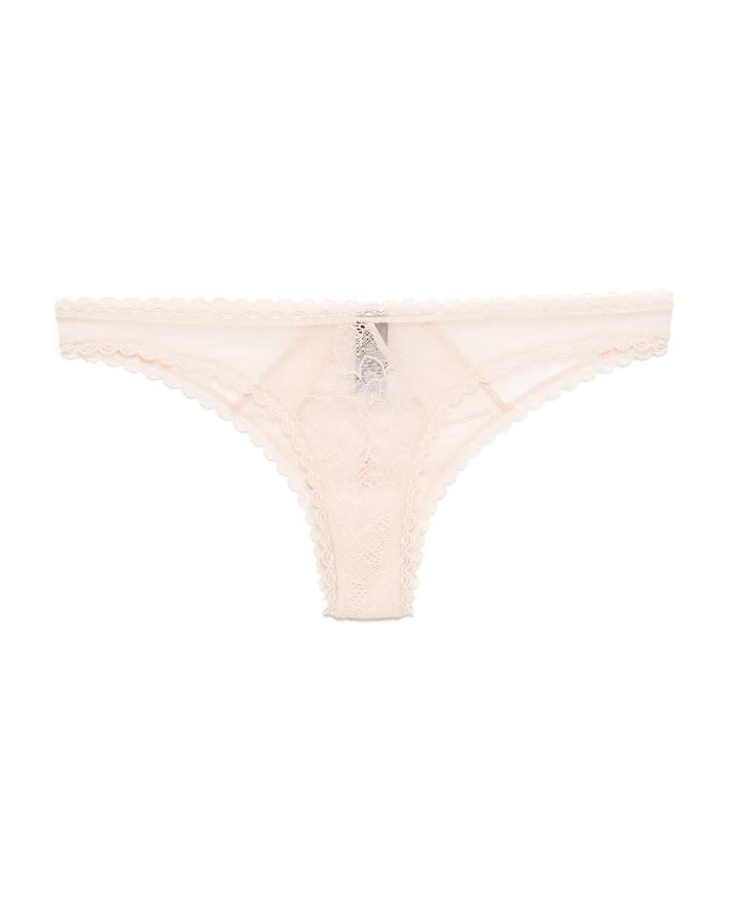 Kiki de Montparnasse Natural Dahlia Lace Briefs