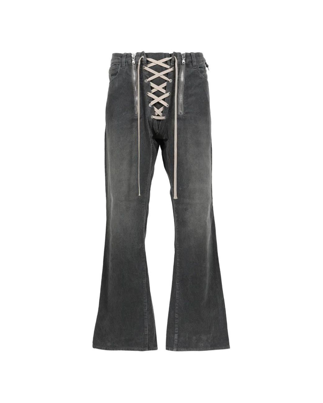 JUN/NAKAYAMA Gray Jean Évasé À Détail De Laçage for men