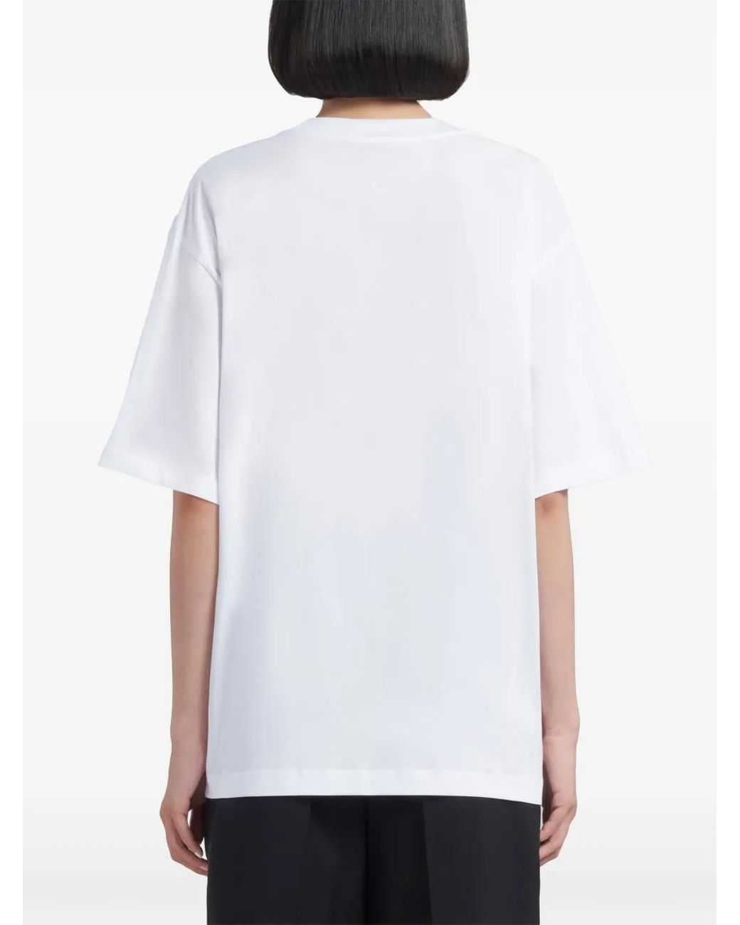Marni White T-Shirt With Print