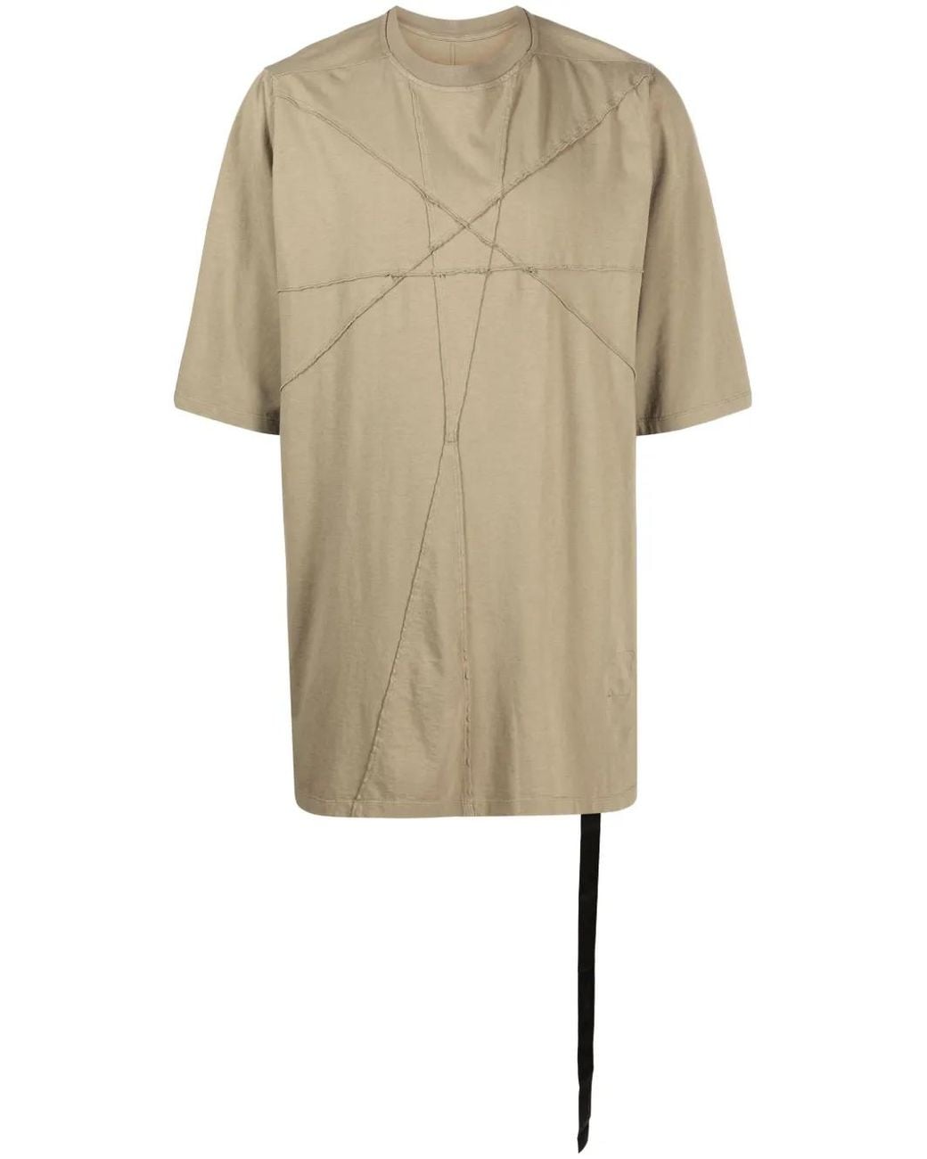 Rick Owens Natural Jumbo Short-Sleeved T-Shirt for men