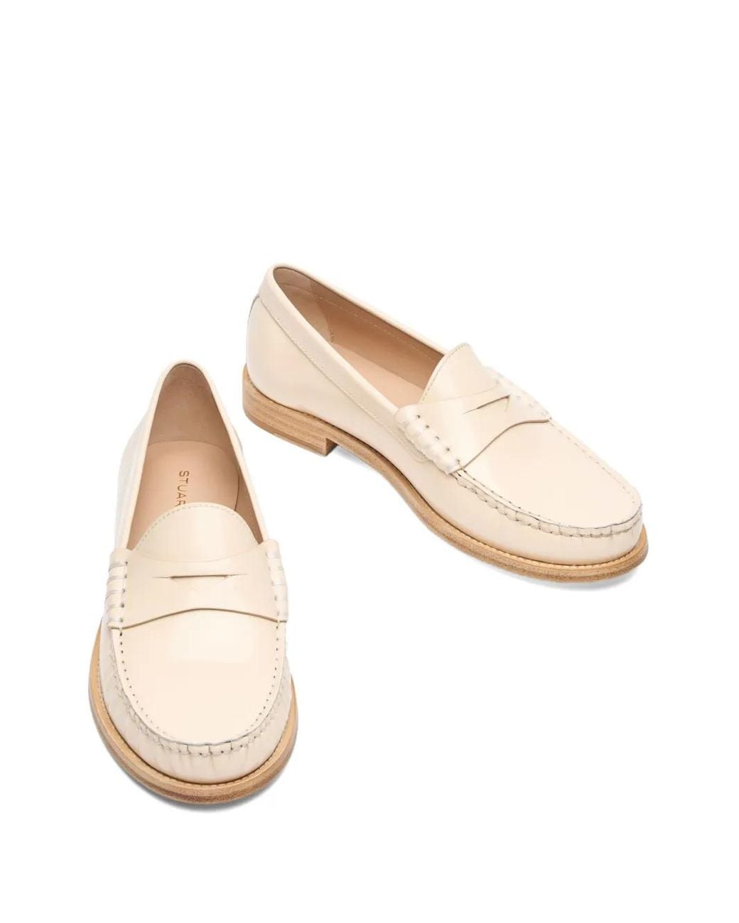 Stuart Weitzman Natural Lottie Loafers