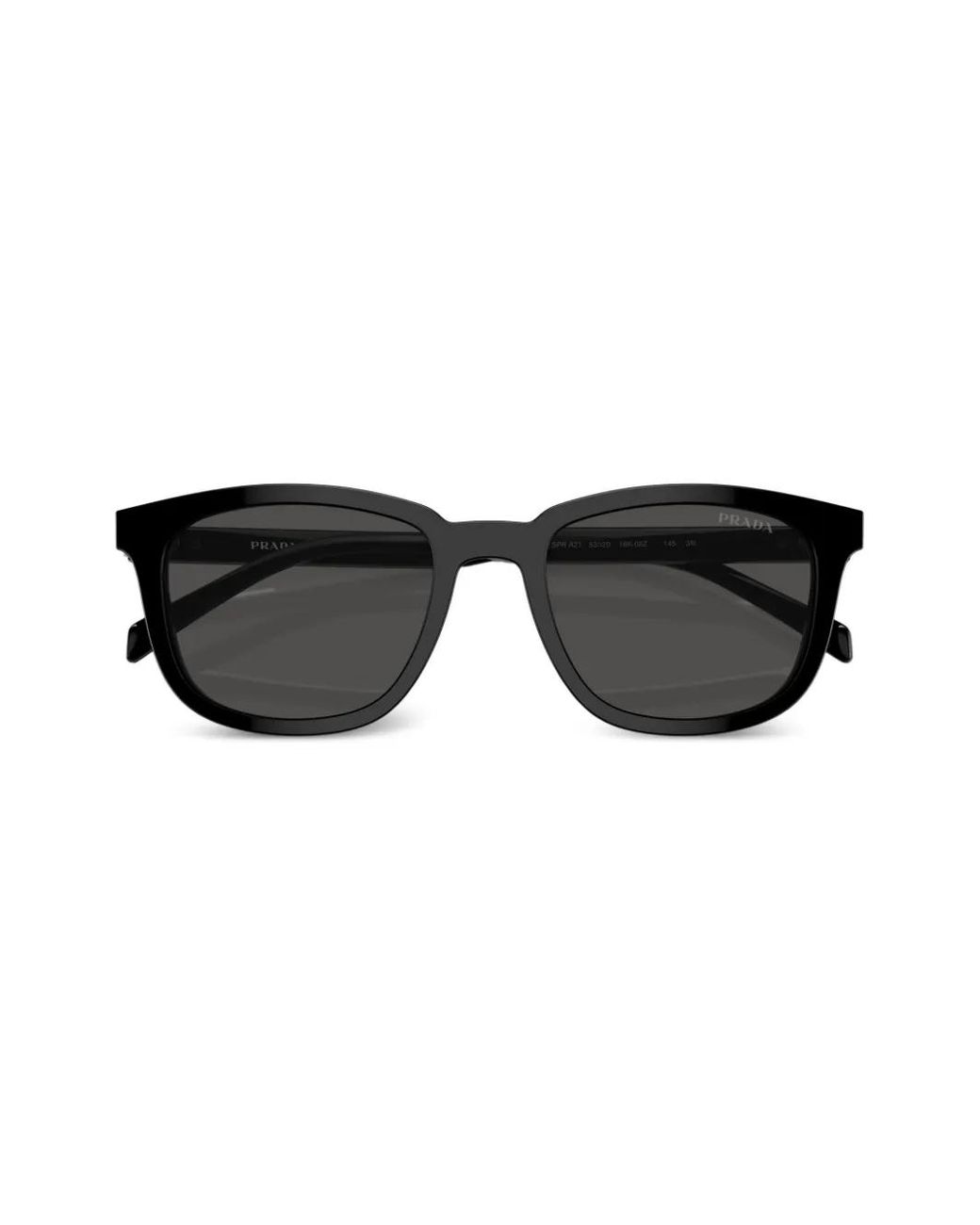 Prada Black Logo-Engraved Square-Frame Sunglasses for men