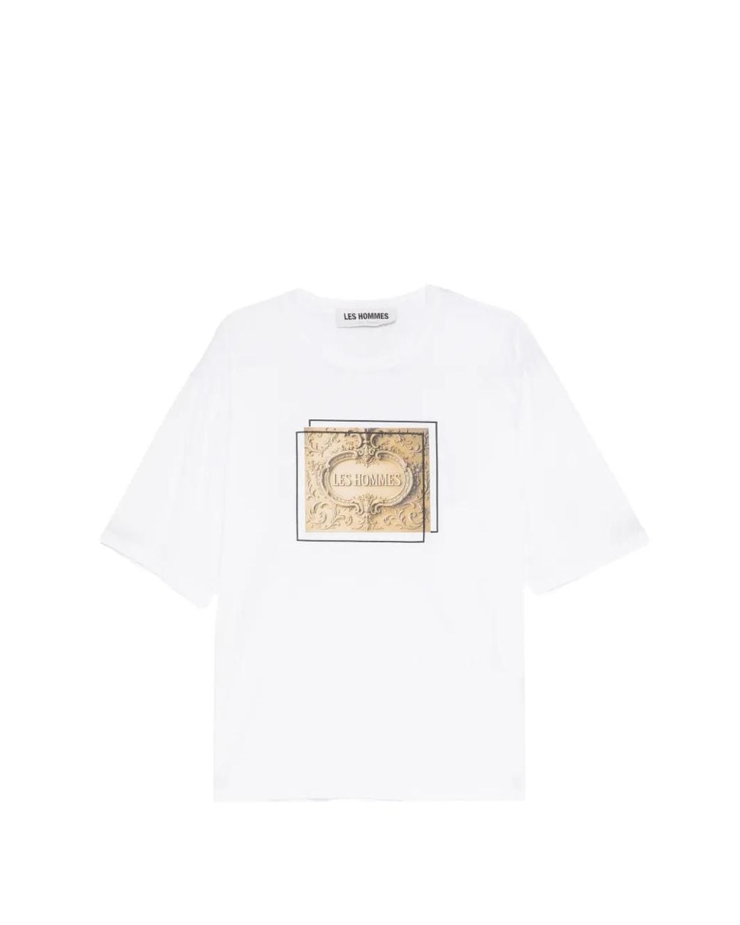 Les Hommes White T-Shirt À Imprimé Graphique for men