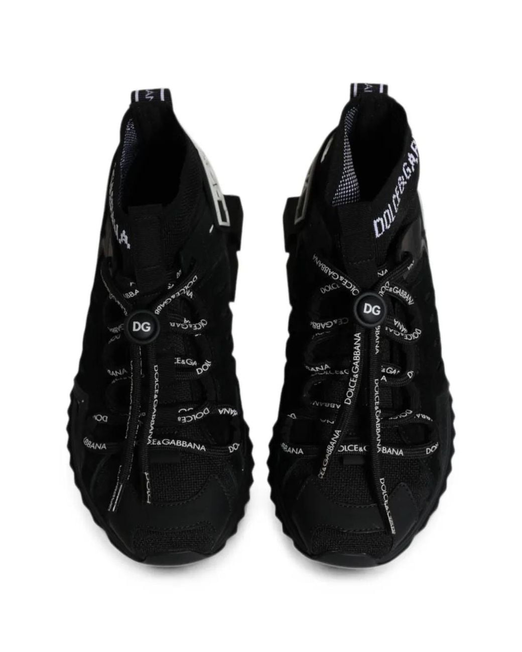 Dolce & Gabbana Black Sorrento Sock-Style Sneakers