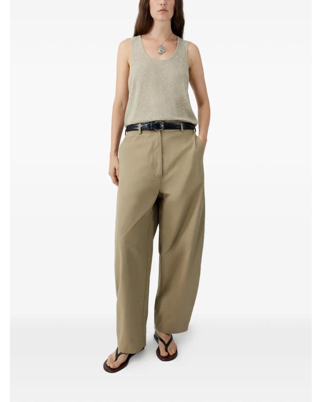 Cordera Natural Flecked Tank Top
