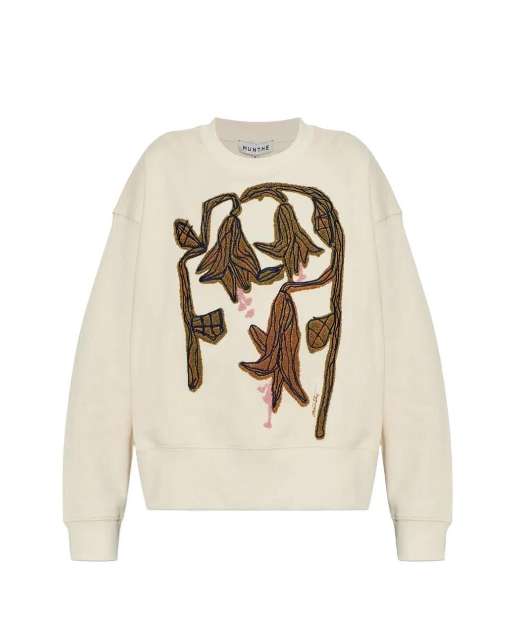 Munthe White Nakoa Cotton Sweatshirt
