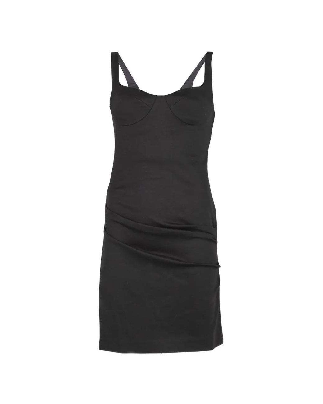 Jonathan Simkhai Black Lindy Sculpted Mini Dress