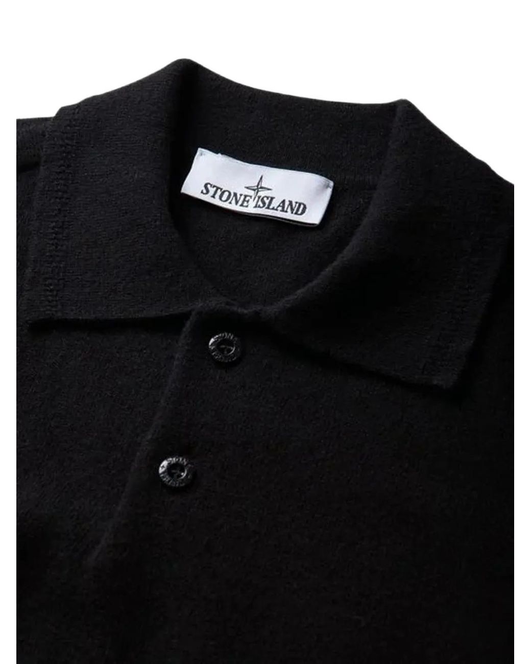 Stone Island Black 5100018 Light Rws Geelong Wool Jumper for men