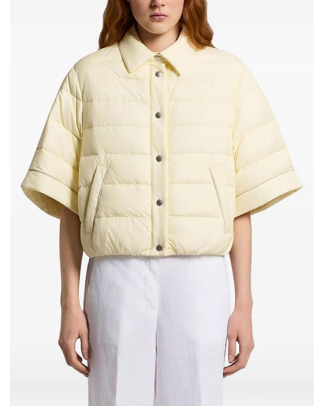 Chaqueta Con Botones Peserico de color Natural