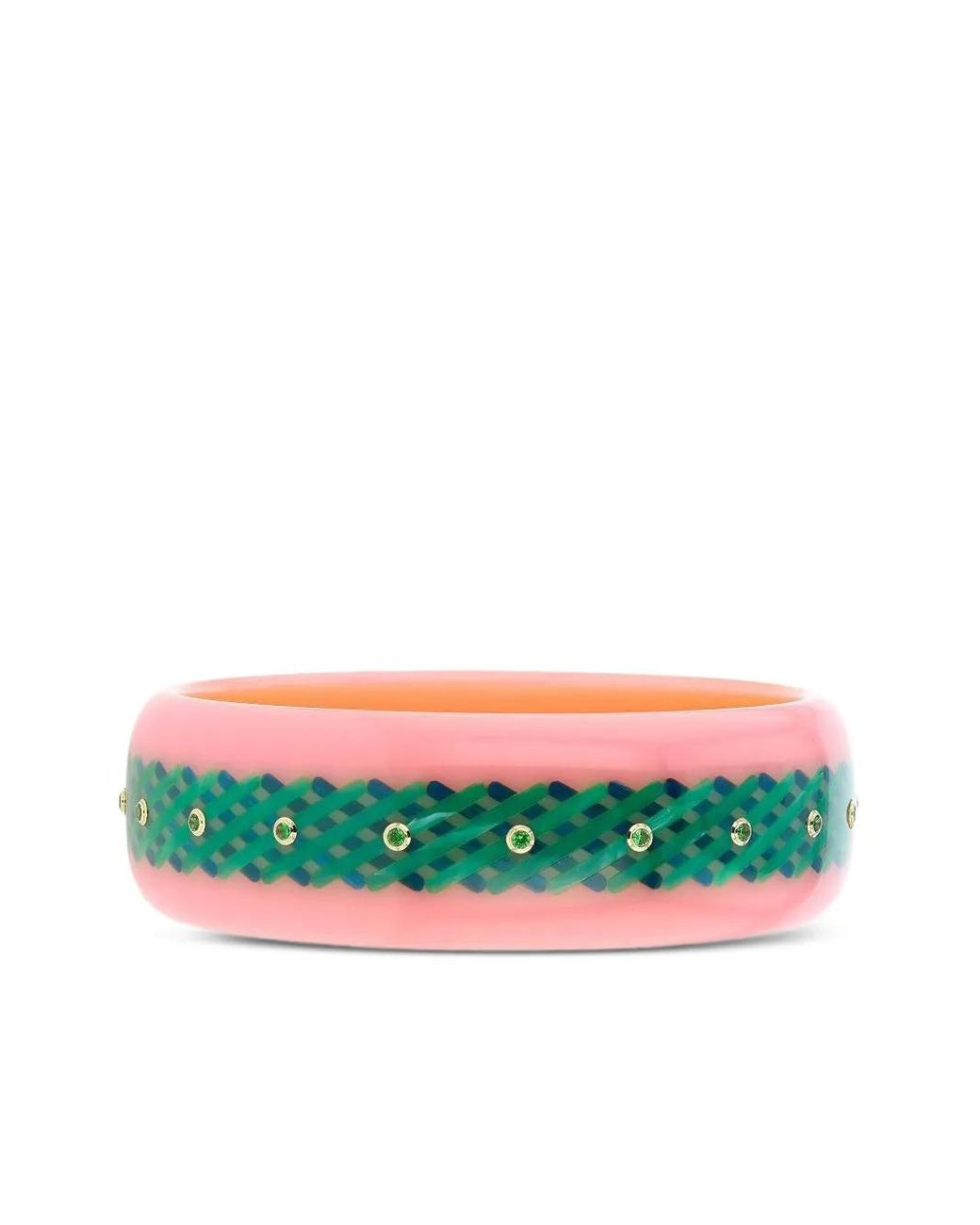Bracciale Rigido Tsavorite Bakelite di Mark Davis in Green