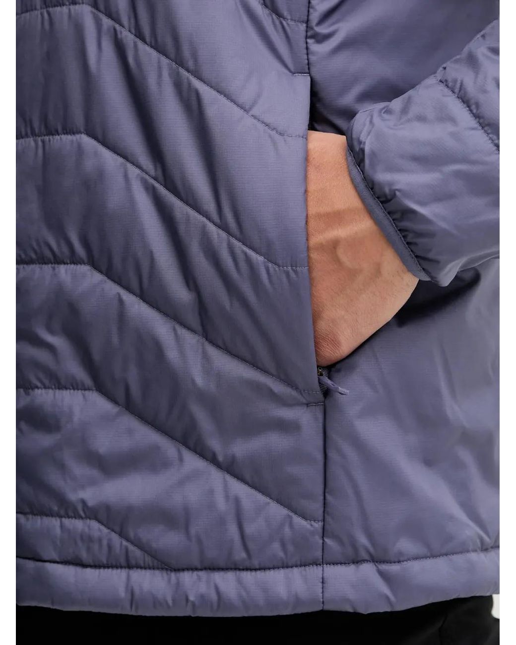 Adidas Blue Hooded Zip-Fastening Jacket for men