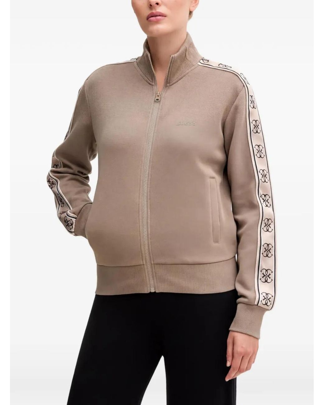Guess Natural Side Logo Tape Sweatshirt