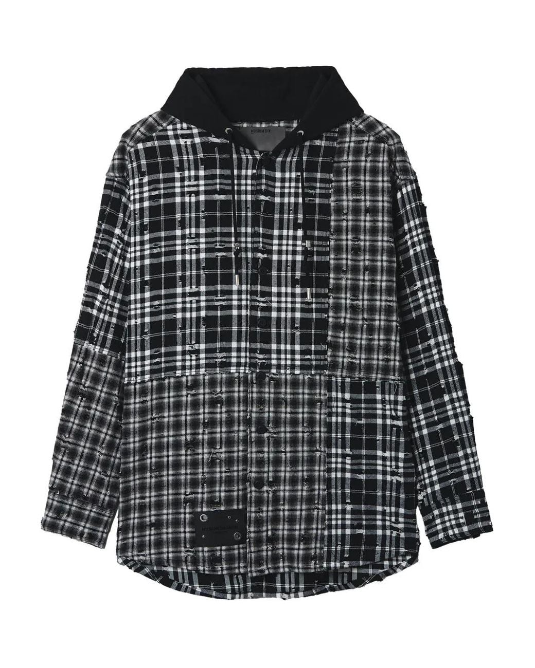 Musium Div. Black Checked Sweater for men