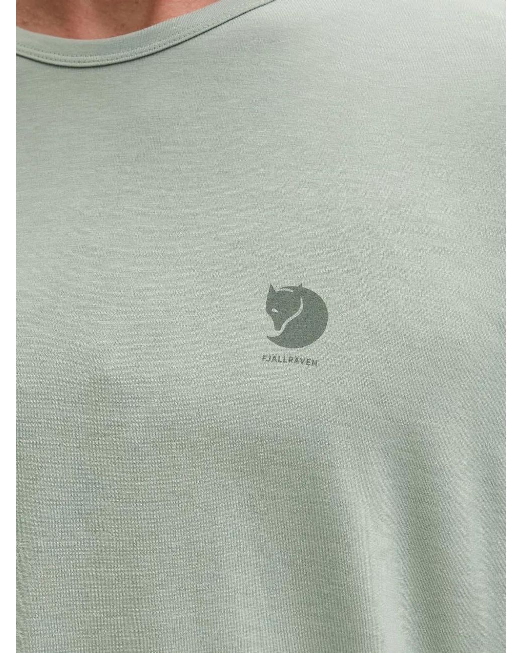 Fjallraven Green High Coast Logo-Print Crew-Neck T-Shirt for men