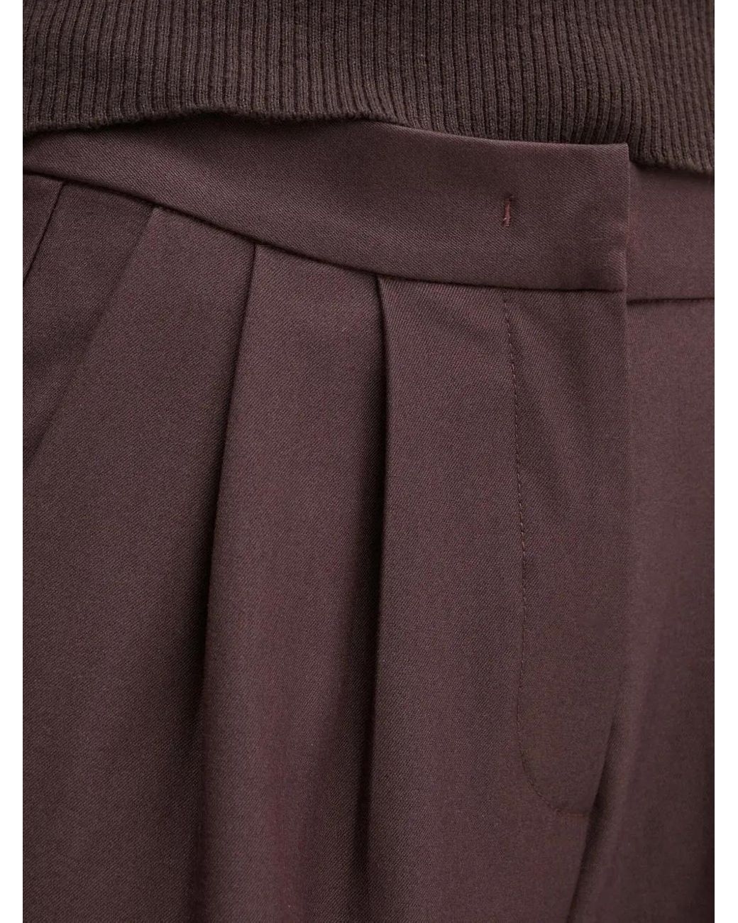 Day Birger et Mikkelsen Brown Pleated Tailored Trousers