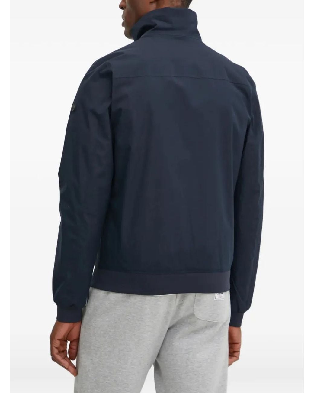 Didriksons Blue Veste Zippée Alvin À Col Montant for men