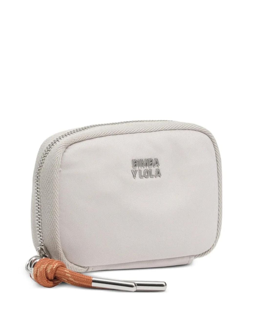 Bimba Y Lola White Small Sand Nylon Purse