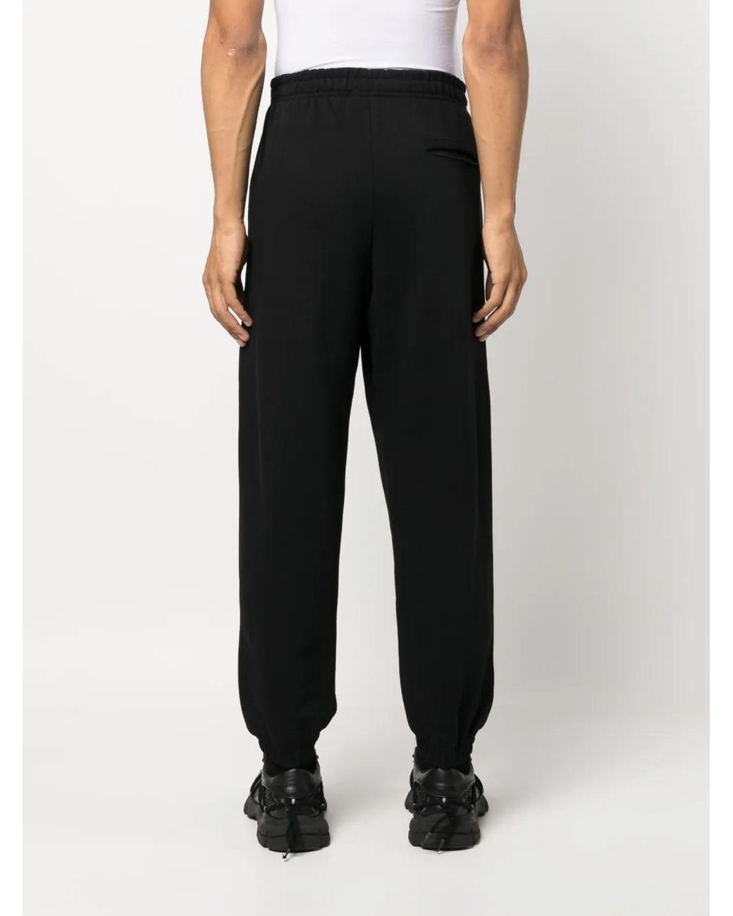 44 Label Group Black Logo-print Cotton Track Pants for men