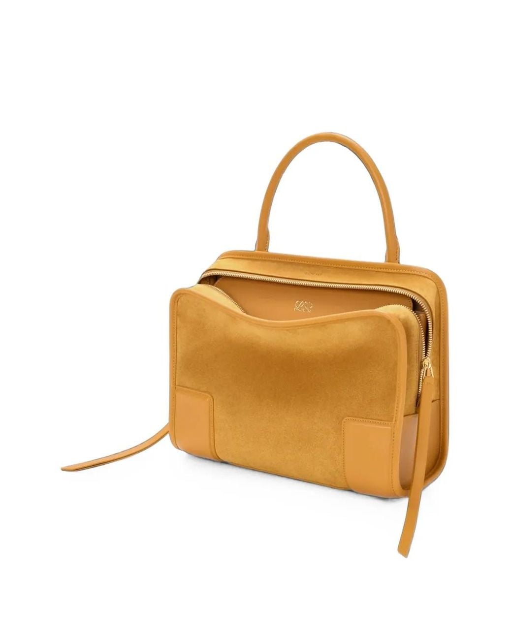 Loewe Orange Medium Amazona 180 Suede Tote Bag