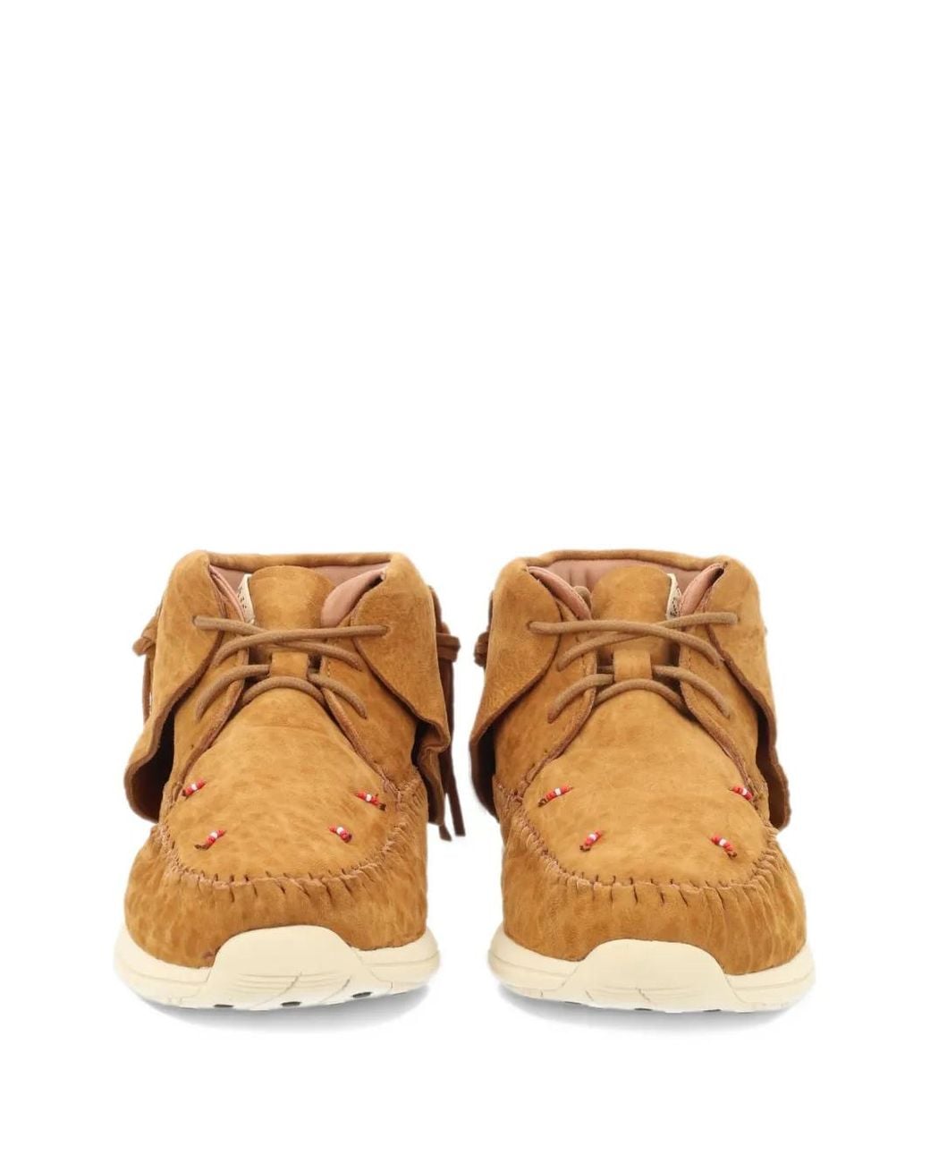 Visvim Orange Lhamo Folk Desert Boot for men