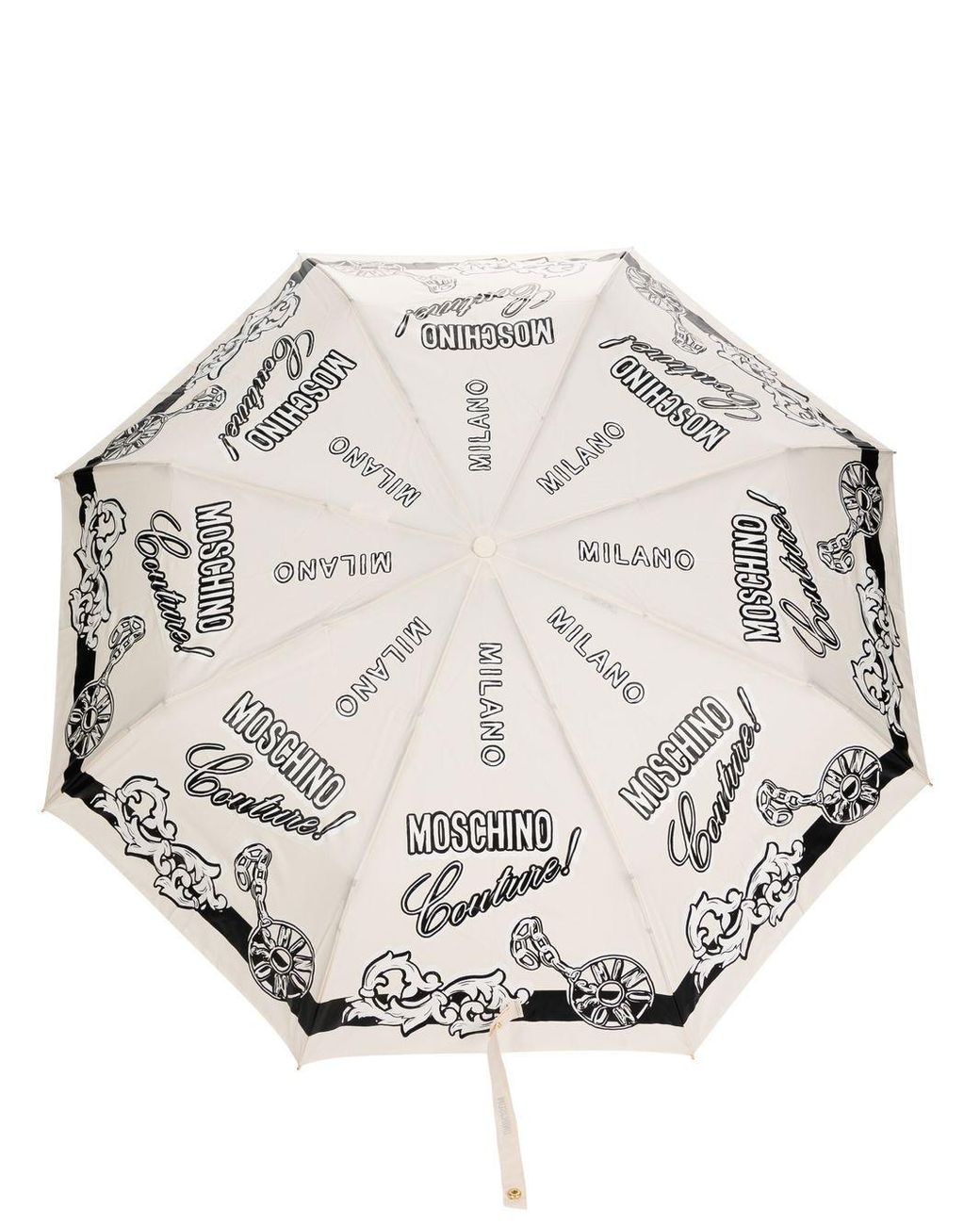 Parapluie à logo imprimé Moschino en coloris Blanc Femme Accessoires Parapluies 
